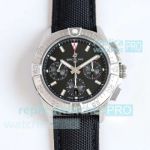 Swiss Copy Breitling Black Avenger 7750 Chronograph Leather Strap Watch 